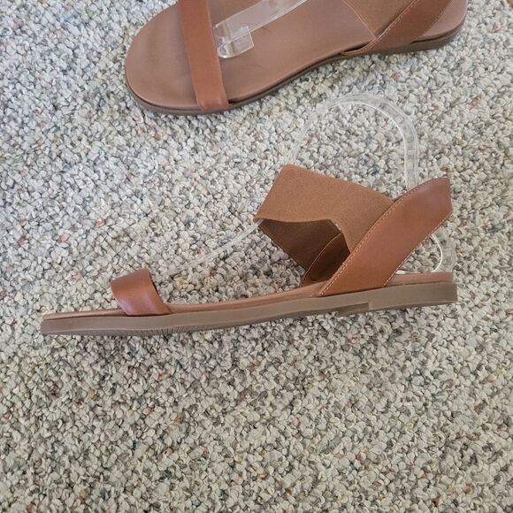 Steve Madden Darnell Brown Leather Sandals Size 10 - Picture 3 of 6
